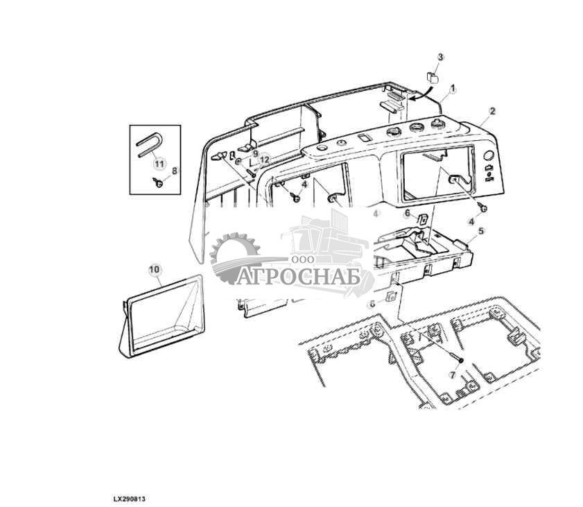 ПАНЕЛЬ УПРАВЛЕНИЯ ОТОПИТЕЛЯ И КОНДИЦИОНЕРА ВОЗДУХА 